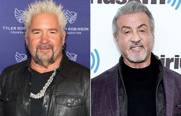 Guy Fieri was mistaken for bartender and told to get back to work while hanging at Sylvester Stallone's house