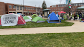 NMU students protest US involvement in Israel-Gaza conflict with encampment on campus
