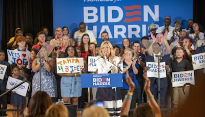 Jill Biden says she's 'all in' on husband's reelection as he insists anew he won't leave the race