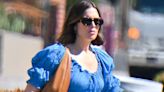 Pregnant Mandy Moore drapes blossoming bump in summery dress