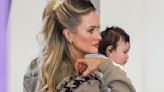 Simone Holtznagel takes her baby daughter Gia on her first flight