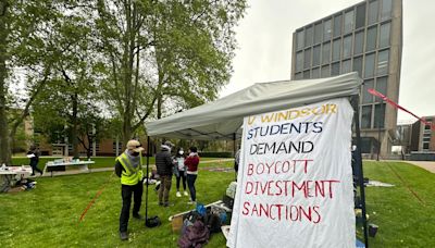 Student group sets up pro-Palestinian protest on University of Windsor campus
