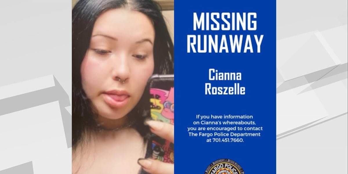 Fargo Police Department asks for help looking for a missing runaway