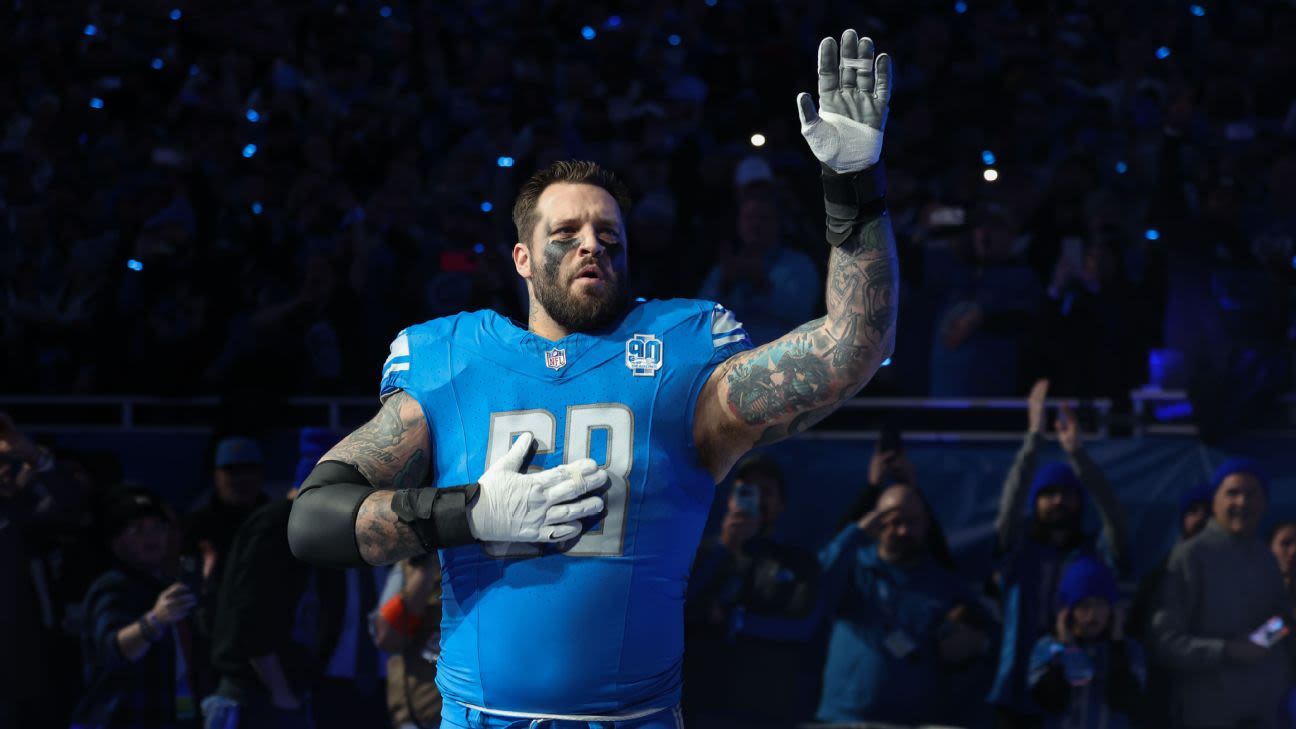 From the 'kneecaps' speech to the NFC title game: Lions' Taylor Decker on ups, downs in Detroit