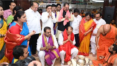 Mumbai: DCM Ajit Pawar Visits Siddhivinayak Temple With NCP Leaders Ahead Of Maharashtra Legislative Council Polls