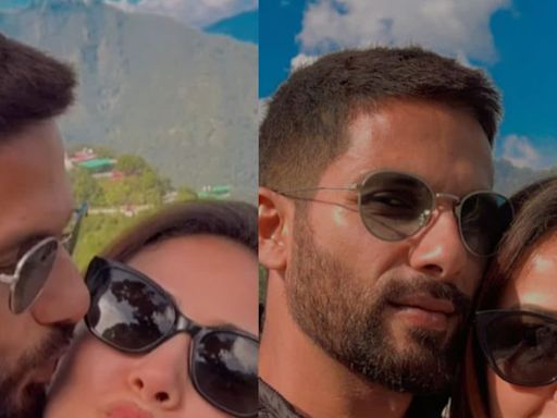 Shahid Kapoor Holds Mira Rajput Close, Plants Kiss On Her Cheeks In Aww-Dorable Video - News18