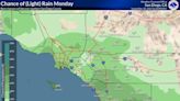 Expect occasional rain showers in Southern California through New Year’s Day