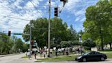 Protestors gather at Washburn University over Israel-Palestine conflict