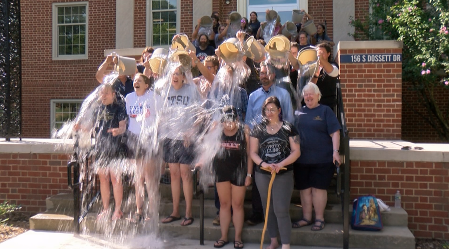 ETSU hosts ice bucket challenge for ALS research