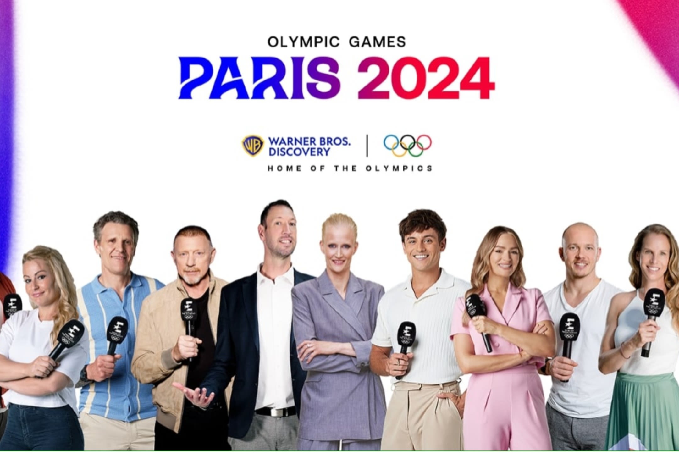 Boris Becker, Arnaud Tournant and Caroline Kluft Lead Paris Olympics 2024 Coverage for Warner Bros. Discovery Eurosport