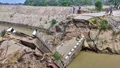 Another bridge collapses in Bihar’s Siwan district, seventh such incident in 15 days