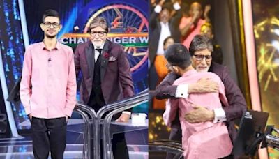 KBC 16 gets its first Crorepati in UPSC aspirant Chander Prakash, Amitabh Bachchan hugs him