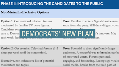 Who gets to choose? Democrats detail 'blitz primary' options to replace Biden.