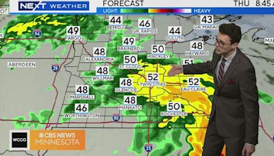 Steady day of rain Thursday in Twin Cities before lovely end to workweek