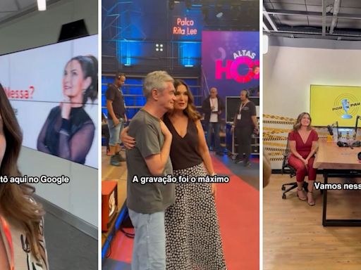 Fátima Bernardes relembra semana de sucesso com Altas Horas, canal no YouTube e viagem com filha