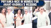 Priyanka Chopra & her husband Nick Jonas arrived in Mumbai for the wedding of Anant Ambani & Radhika Merchant.