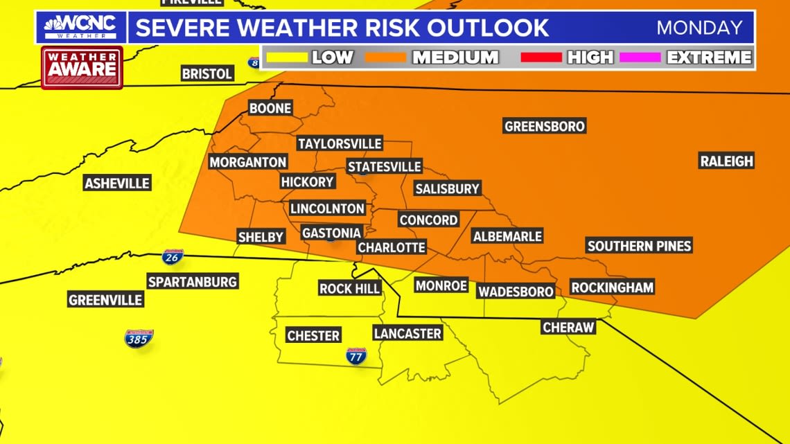 Stay weather aware for scattered strong-to-severe storms on Memorial Day