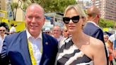 Princess Charlene of Monaco seen with Prince Albert at Tour De France