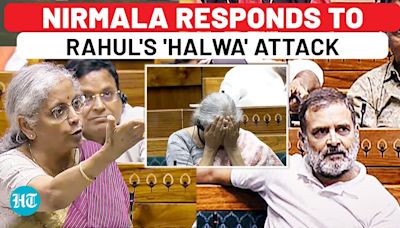 Day After Viral Reaction, Nirmala Counters Rahul Gandhi's 'Halwa' Attack On Budget | Parliament