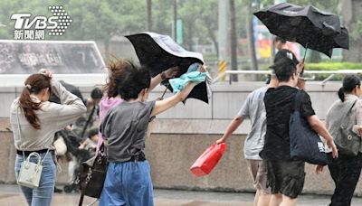 小犬陸警發布！3縣市雨勢最猛 北部放颱風假機率曝