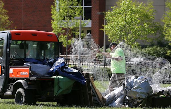 University of Iowa police shuts down attempted Israel-Hamas war protest encampment