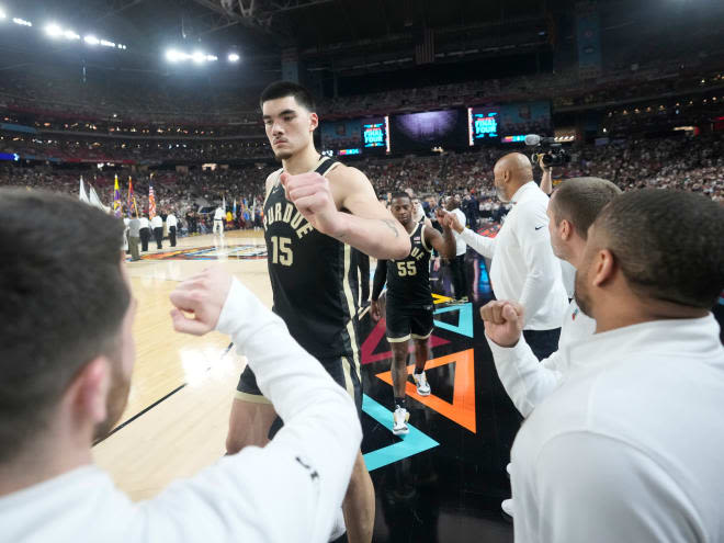 Zach Edey second day at the NBA Combine