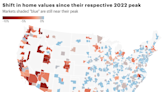 Interactive map: The home price correction (or lack thereof) in the 400 largest U.S. housing markets