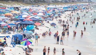 Blue Angels fans have figured out the Thursday secret as thousands jam beach
