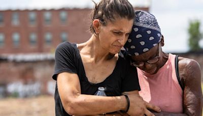 Photos: Friends hold memorial for homeless man struck by train