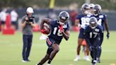 WATCH: Texans QB Davis Mills connects with WR Chris Conley at training camp