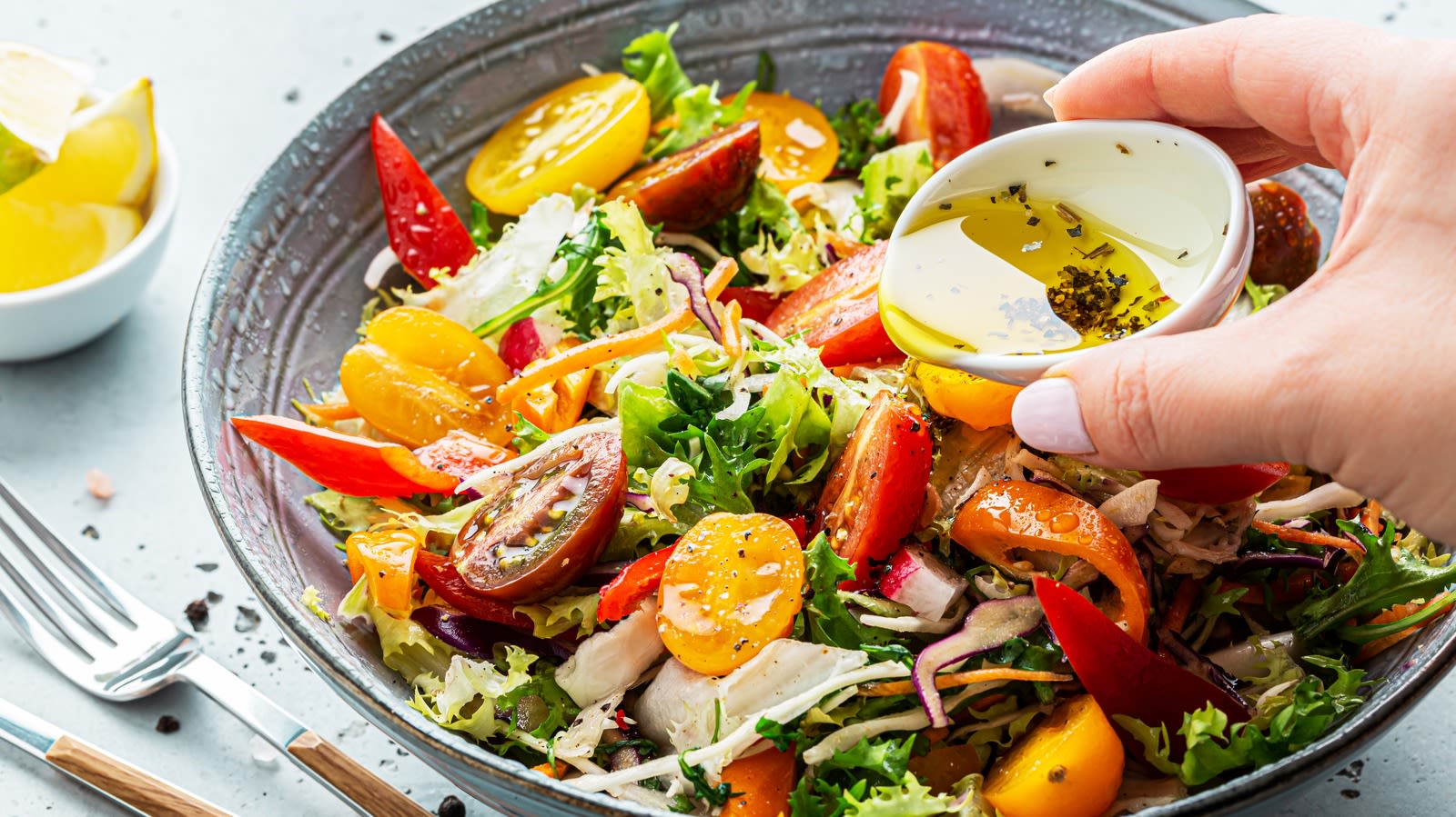 The Go-To Ingredient To Instantly Thicken Your Salad Dressing