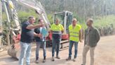 Las obras de renovación del camino de la Peral a Cogollu, en Muñó, avanzan a buen ritmo