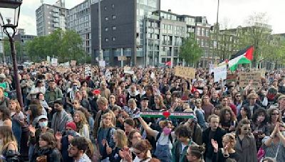 荷蘭阿姆斯特丹大學關閉兩日 要求警方介入反戰示威