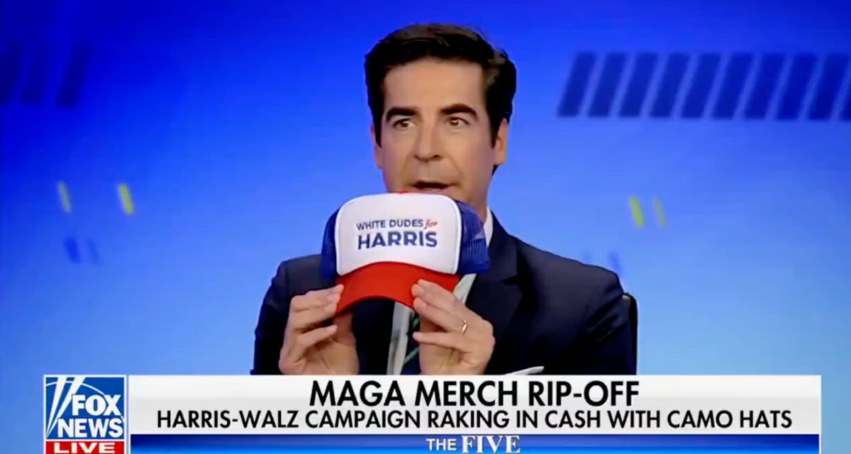 Jesse Watters Pressures Black Co-Host to Wear ‘White Dudes for Harris Hat’