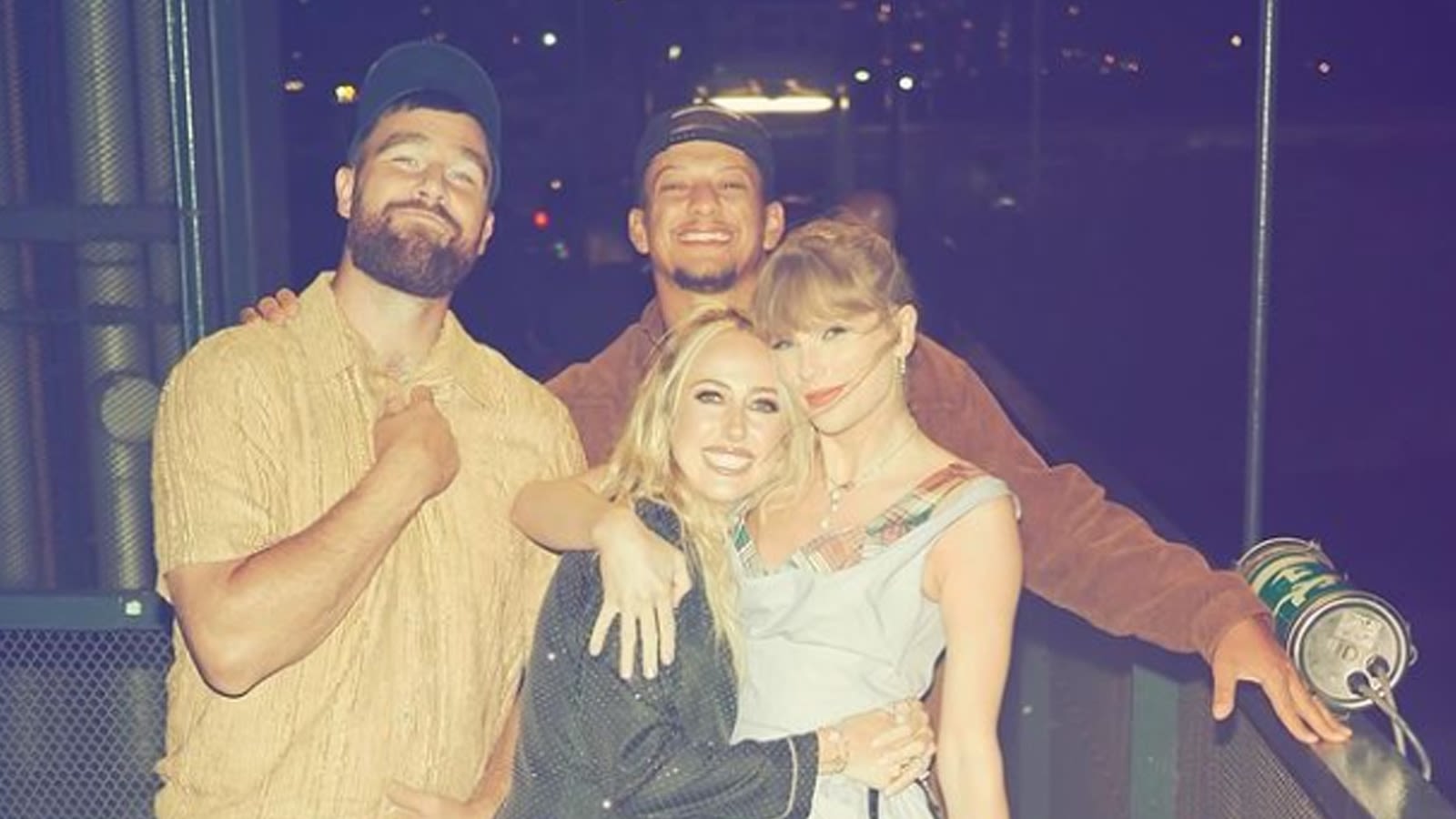 Brittany Mahomes shares sweet photo with Taylor Swift, Travis Kelce and husband Patrick Mahomes: 'A time was had'