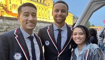 Watch: Stephen Curry Shares Wholesome Moment With Team USA Fencer Lee Kiefer at 2024 Paris Olympics Opening Ceremony