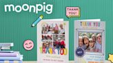 Free Thank You Teacher Card with Moonpig, plus free delivery