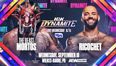 Ricochet vs. The Beast Mortos Added To 9/18 AEW Dynamite