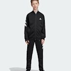 【豬豬老闆】ADIDAS TRACK SUIT 運動 外套 長褲 套裝 大童 男童 黑ED6215 灰ED6216