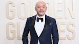 Christian Louboutin Blooms in Rose-Topped Loafers at Golden Globes 2024