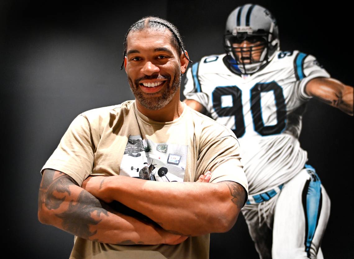 Julius Peppers was a media-shy Carolina Panthers star. It turns out he has a lot to say