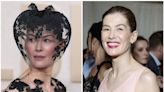 Rosamund Pike’s Golden Globes veil and the mystery ski accident