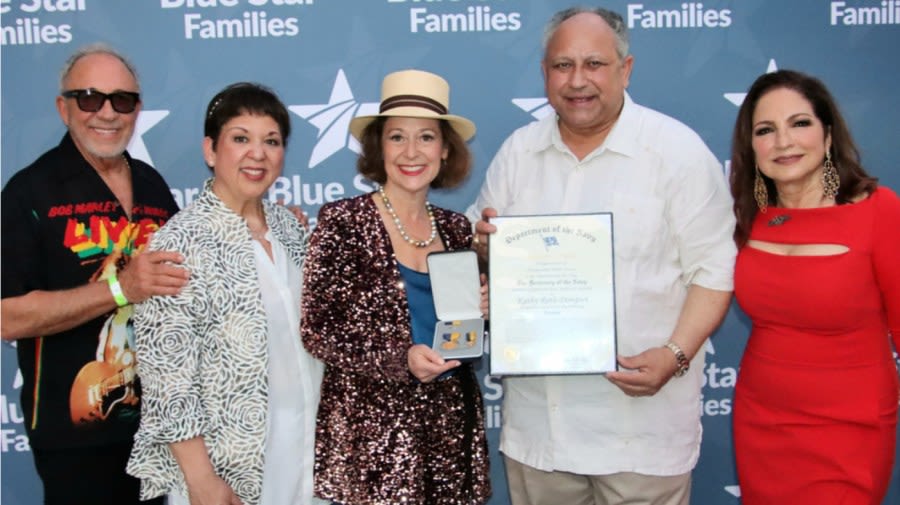 Gloria Estefan sponsors Navy’s USS Miami during Fleet Week