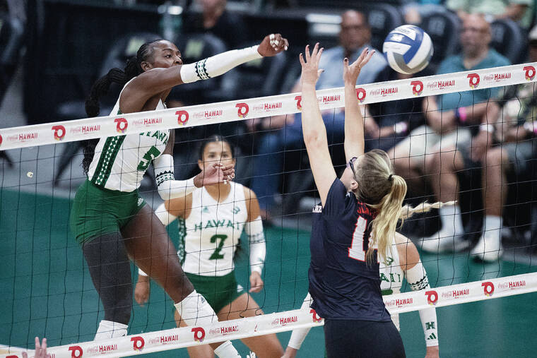 Wahine volleyball team shows some fight in pulling off a reverse sweep of Oregon State