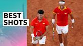 Olympics tennis highlights: Best shots from Nadal & Alcaraz