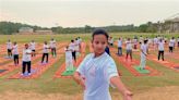 Kurukshetra students, parents find joy in yoga