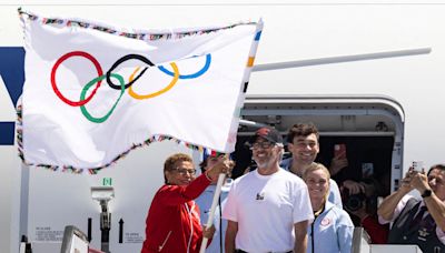 Olympic flag arrives in Los Angeles, host city for 2028 Games