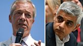 Farage's four-word take down as Khan bans taxi drivers from flying England flags