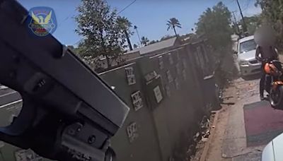 Body-cam video shows deadly shootout between Phoenix police and suspected motorcycle thief