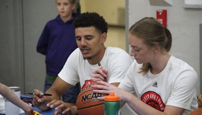 Another local alum joins Johnny and Jordan Davis at annual basketball camp